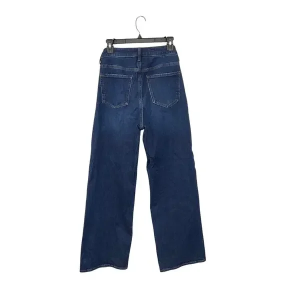 Bella Stretch Wide-Leg Jeans Stormy Blue 29"/30" Medium Stretch Organic Cotton - Picture 2 of 6